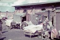 Kutno, German-occupied Poland, 1939. (Hugo Jaeger—Time & Life Pictures/Getty Images) <br> <br> <a href="http://life.time.com/history/world-war-ii-color-photos-from-nazi-occupied-poland-1939-1940/#1" rel="nofollow noopener" target="_blank" data-ylk="slk:Click here to see the full collection at LIFE.com;elm:context_link;itc:0;sec:content-canvas" class="link ">Click here to see the full collection at LIFE.com</a>