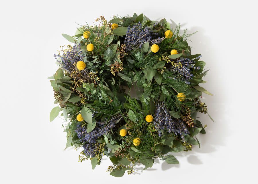 Lavender and Craspedia Wreath