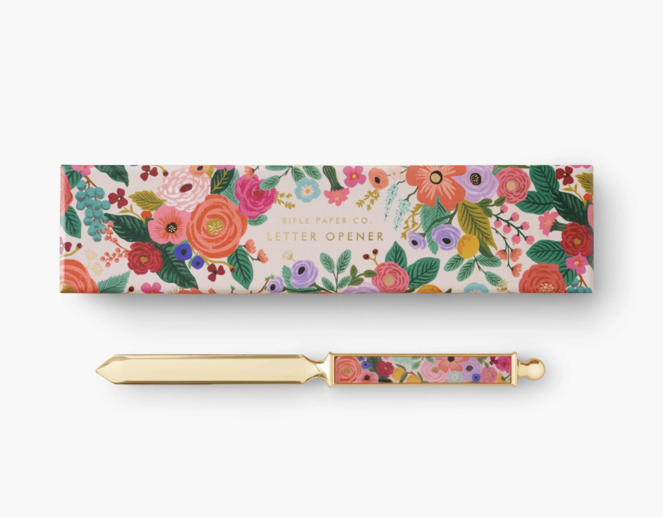 <p><a href="https://go.redirectingat.com?id=74968X1596630&url=https%3A%2F%2Friflepaperco.com%2Fgarden-party-brass-letter-opener&sref=https%3A%2F%2Fwww.housebeautiful.com%2Fshopping%2Fg60620620%2Fmothers-day-gifts-under-50-dollars%2F" rel="nofollow noopener" target="_blank" data-ylk="slk:Shop Now;elm:context_link;itc:0;sec:content-canvas" class="link ">Shop Now</a></p><p>Garden Party Brass Letter Opener</p><p>$30.00</p>