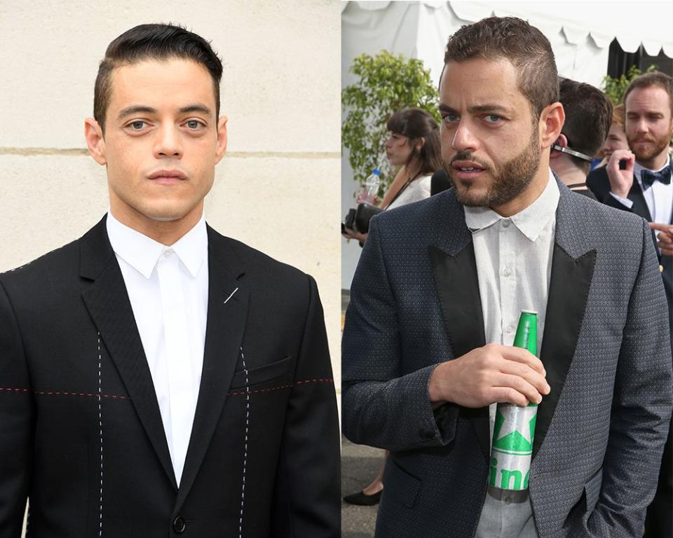 <h3>RAMI & SAMI MALEK</h3><p>新科奧斯卡影帝雷米馬利克（Rami Malek）除了在《波希米亞狂想曲》的動人演技橫掃各大獎項，過去作品還包括《博物館驚魂夜》的法老王、《暮光之城》系列及影集《駭客軍團》。而他的雙胞胎弟弟Sami Malek，目前則在洛杉磯擔任一位教師。</p><cite>Getty Images</cite>