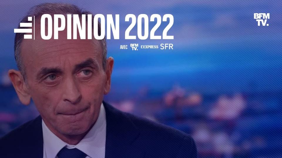 Éric Zemmour sur le plateau du 20 heures de TF1, mardi 30 novembre 2021 - THOMAS COEX / POOL / AFP