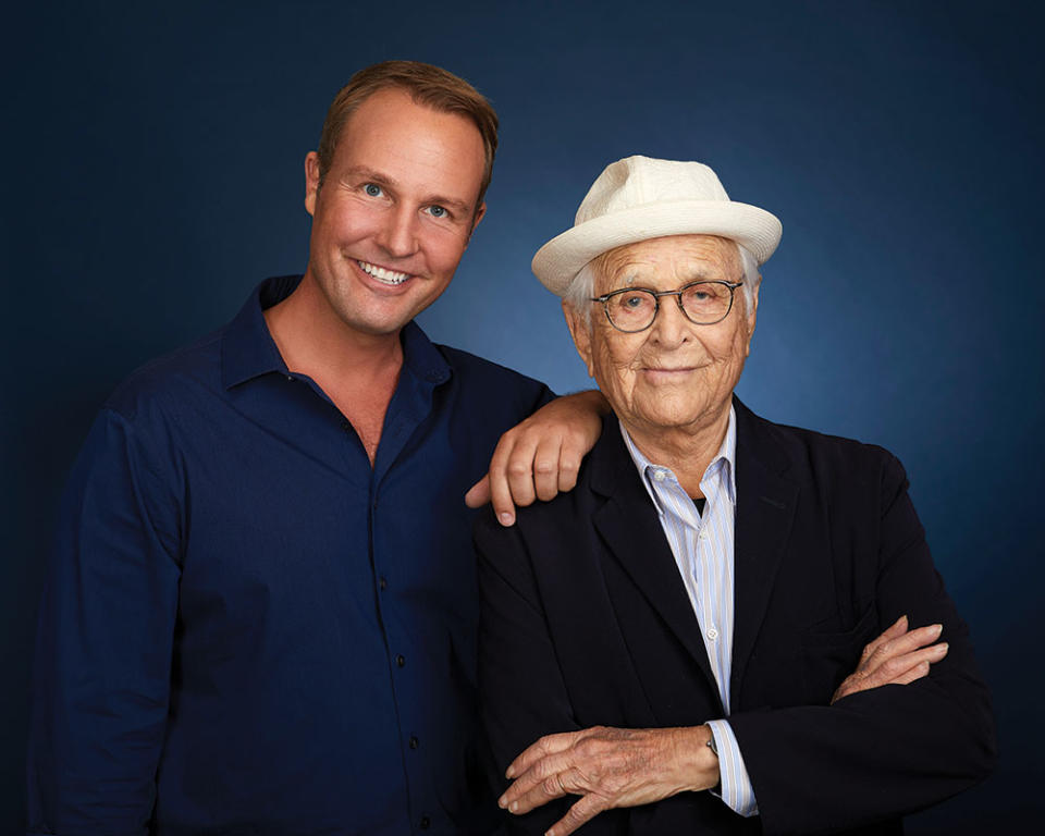 Norman Lear with producing partner Brent Miller, whom he met 16 years ago.