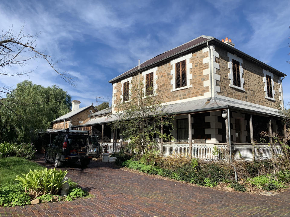 The exterior of the historic five-bedroom property for sale located at Melory Crescent in Magill, Adelaide. 