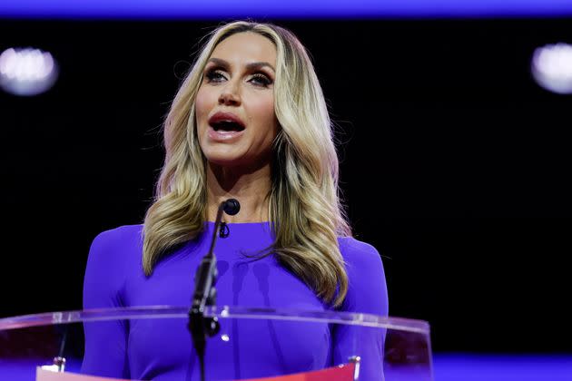 Lara Trump speaks during the Conservative Political Action Conference in Maryland on March 3.