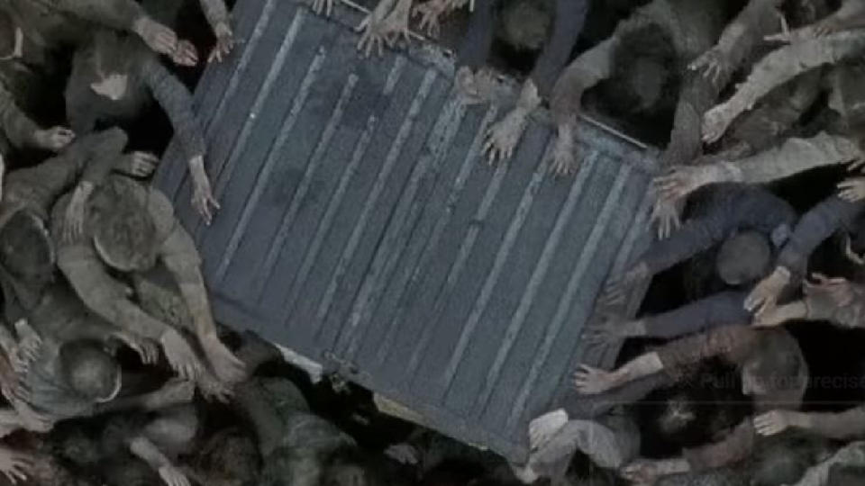 Glenn "Dies" But Goes Under A Dumpster