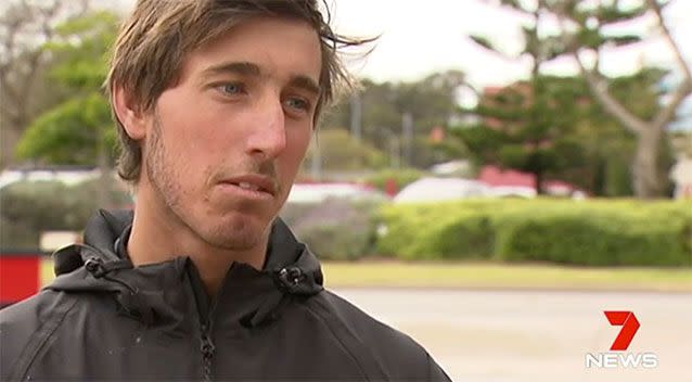 Mr Marshall says the encounter won't stop him from going into the water. Photo: 7 News