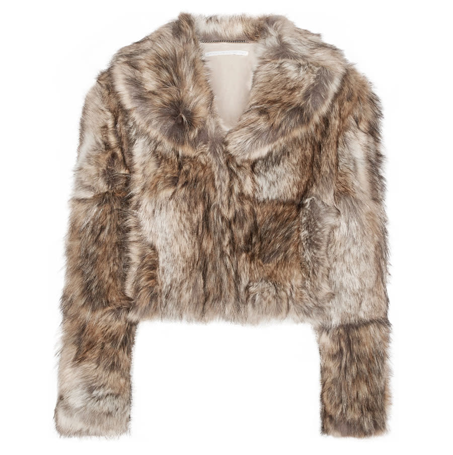 STELLA MCCARTNEY Masha cropped faux fur coat