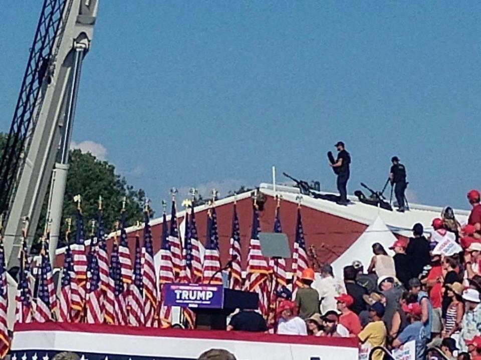 Trump called for unity after the shooting at his Butler, Pa., rally. Glen Van Tryfle/TMX via REUTERS