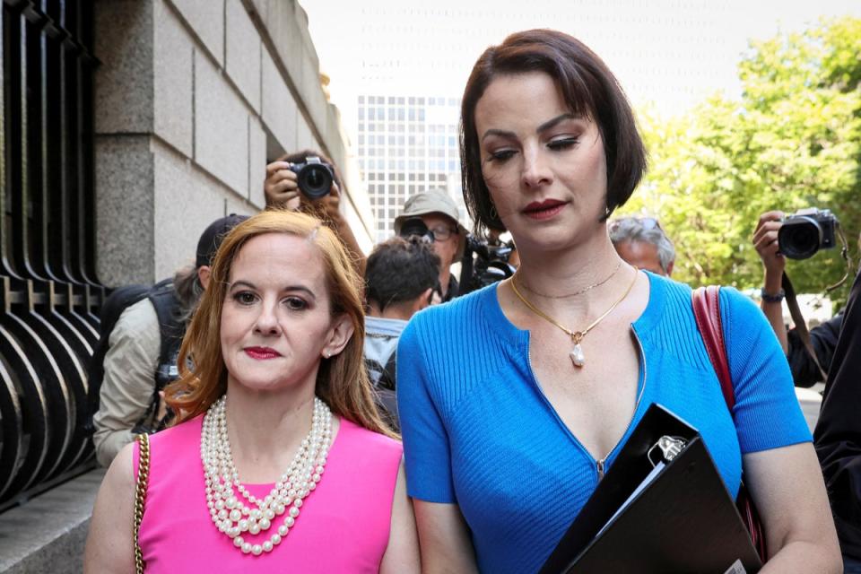 Elizabeth Stein (left) and Sarah Ransome (REUTERS)