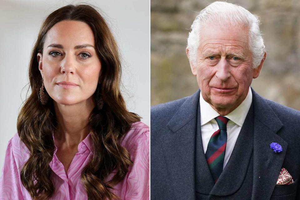 <p>Chris Jackson/Getty; Andrew Milligan - WPA Pool/Getty </p> Kate Middleton and King Charles