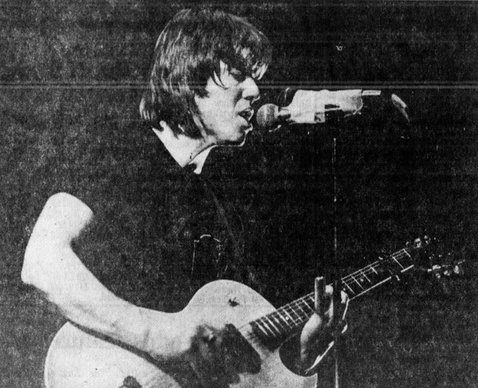 George Thorogood performs at the University of Delaware in Newark in the late 1970s.