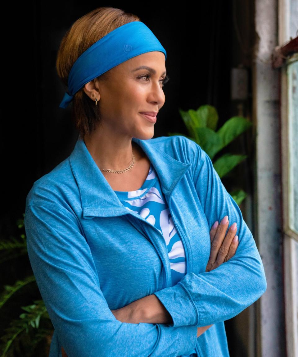 Nicole Ari Parker relaunching her Gymwrap brand. Credit: Chris Frara