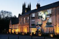 <p>For a gourmet getaway, four-star boutique hotel <a href="https://www.petspyjamas.com/travel/location/black-swan-hotel-north-yorkshire-yo62-5bj" rel="nofollow noopener" target="_blank" data-ylk="slk:The Black Swan;elm:context_link;itc:0;sec:content-canvas" class="link ">The Black Swan</a> is a real winner.</p><p> Set on the boundary of the stunning North York Moors National Park (to help you work up an appetite), guests are won over by the award-winning cuisine at the 3AA rosette restaurant where all produce and ingredients are sourced within 30-miles of the hotel. </p><p>Four-legged friends can dine with their owners in the resident lounges and bar area and, if there’s a reason to venture out, there are lots of dog-friendly pubs, cafés and tearooms in Helmsley making The Black Swan an all-round foodie hit.</p><p>From £145 per night.</p>