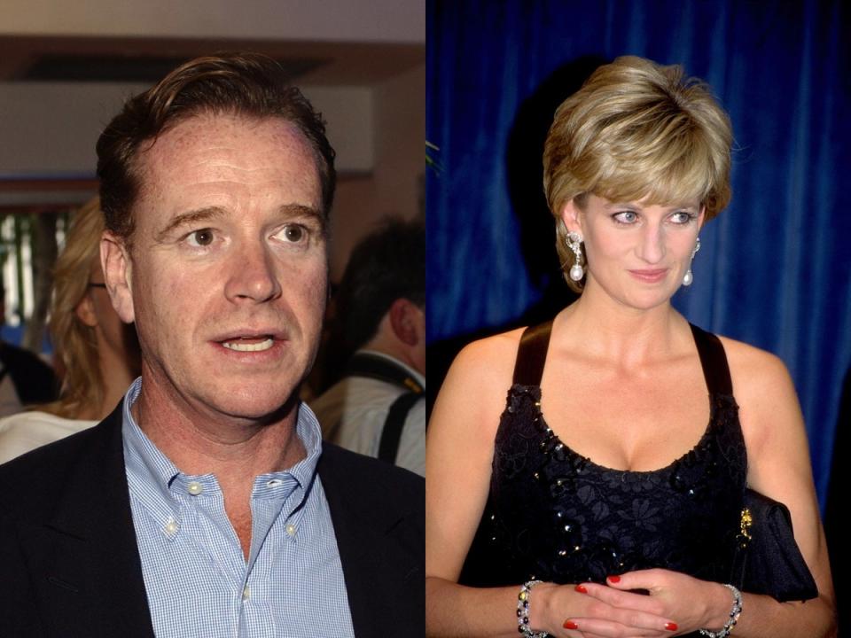 James Hewitt (left) and Diana, Princess of Wales (Getty)