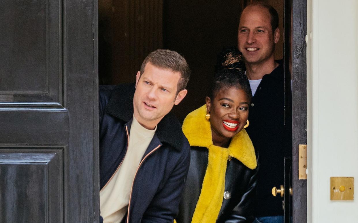 Prince William, Duke of Cambridge is joined by Dermot O'Leary and Clara Amfo to announce the Earthshot Ceremony line-up - Kensington Palace/Kensington Palace