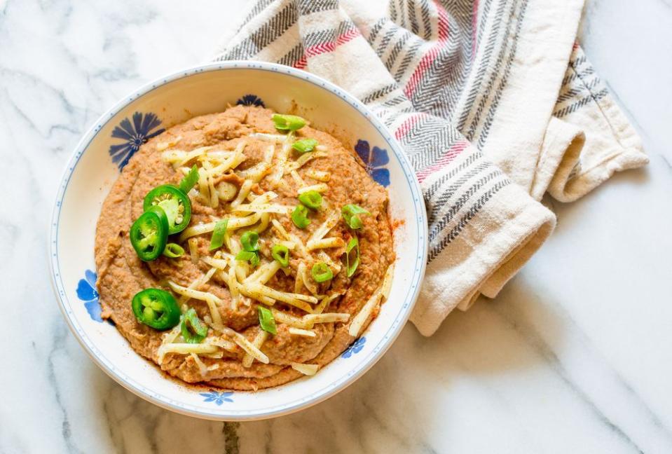 Slow Cooker Refried Bean Dip