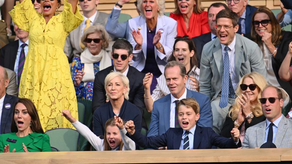 Prince William, Kate Middleton, Prince George and Princess Charlotte at Wimbledon