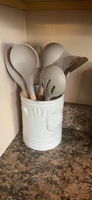 A complete set of kitchen utensils