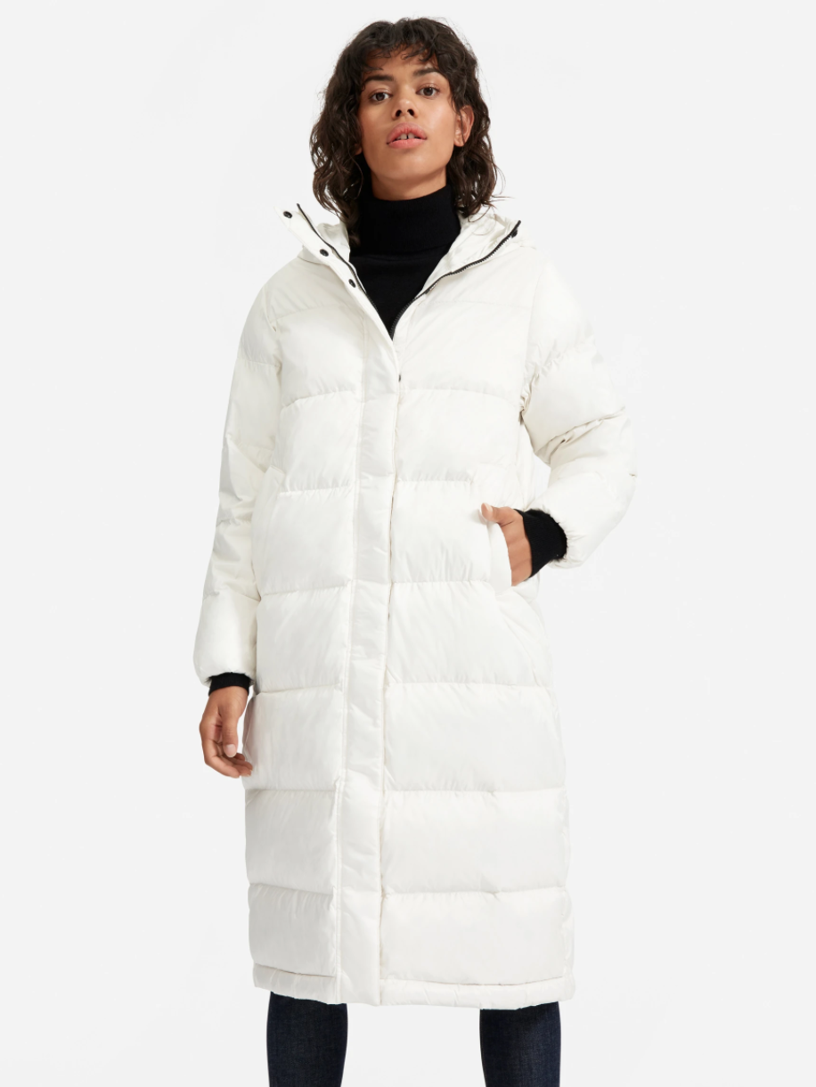 The Re:Down Sleeping Bag Puffer by Everlane. 