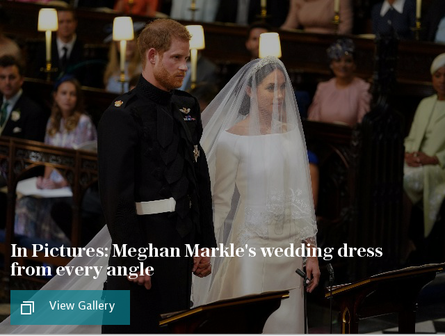 In Pictures: Meghan Markle's wedding dress