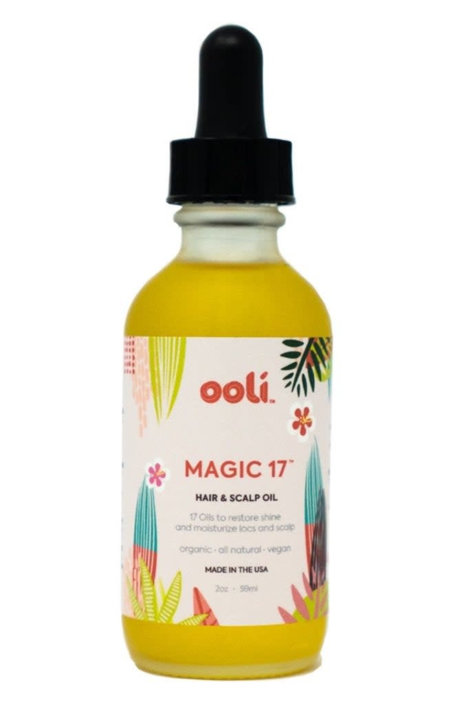 <h3>Ooli</h3><br>You can trust that your locs are in good hands when using the cleansing and styling products from this small-batch indie brand. After nearly two decades of growth and maintenance, Jessica Pritchett founded the collection with her own locs experience in mind to help keep yours on point. Hair-oil devotees will love this concoction of 17 natural oils to moisturize, prevent thinning, and soothe a sensitive scalp — dry locs will soak it right up.<br><br><strong>OOLI</strong> MAGIC 17 Hair & Scalp Oil, $, available at <a href="https://go.skimresources.com/?id=30283X879131&url=https%3A%2F%2Foolibeauty.com%2Fcollections%2Fstyle%2Fproducts%2Fmagic-17-hair-scalp-oil%3Fvariant%3D21061354356794" rel="nofollow noopener" target="_blank" data-ylk="slk:OOLI" class="link ">OOLI</a>