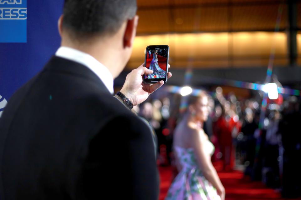 When He Was the Perfect Instagram Fiancé (Again) at the Palm Springs International Film Festival Film Awards Gala in January 2020.