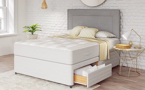 Amalfi Backcare Divan Bed Set - Credit: Bensons for beds