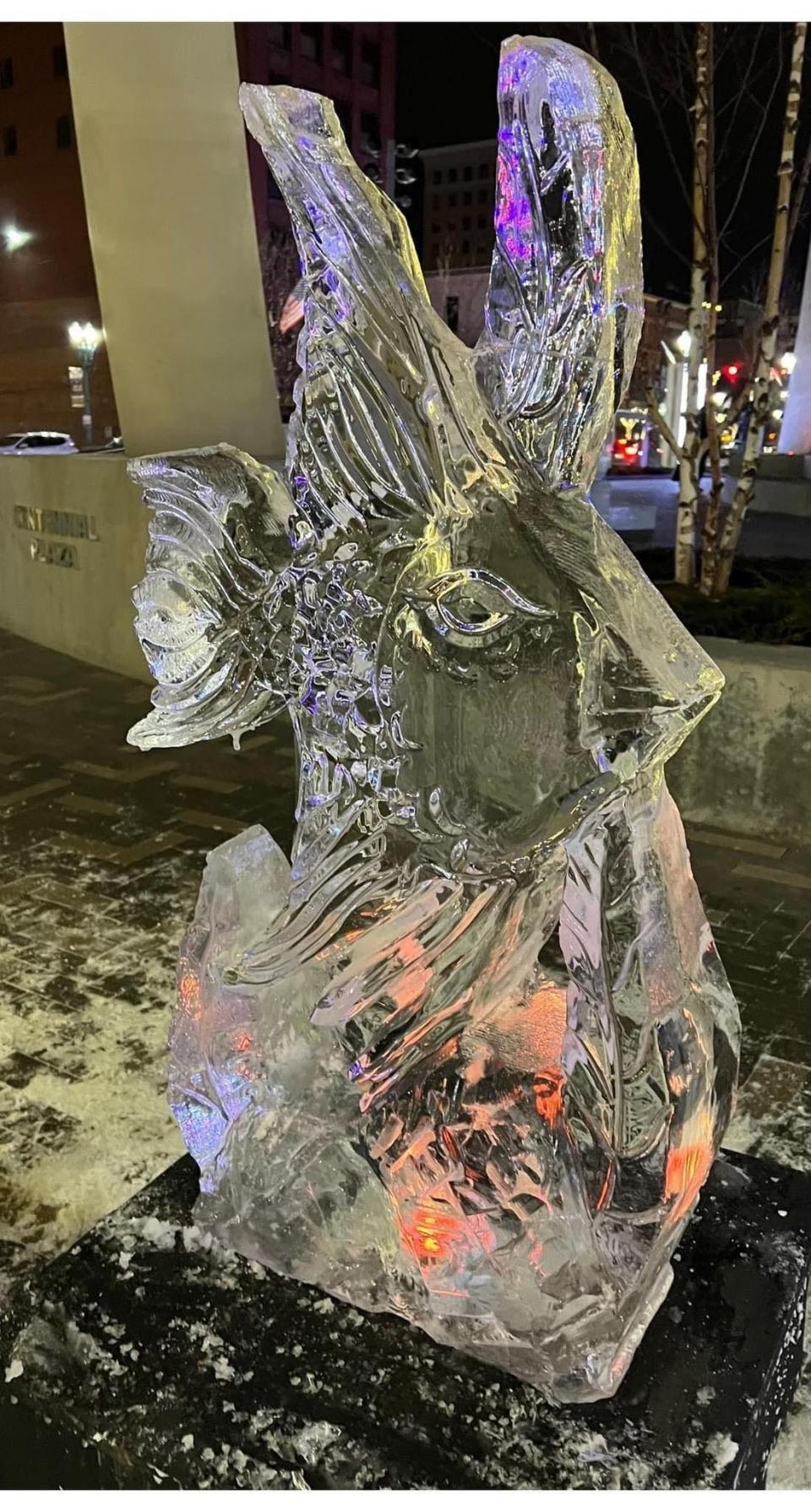 Ice sculpting will take place at 20 locations in downtown Canton during January's First Friday activities this week. The event is 5 to 9 p.m.