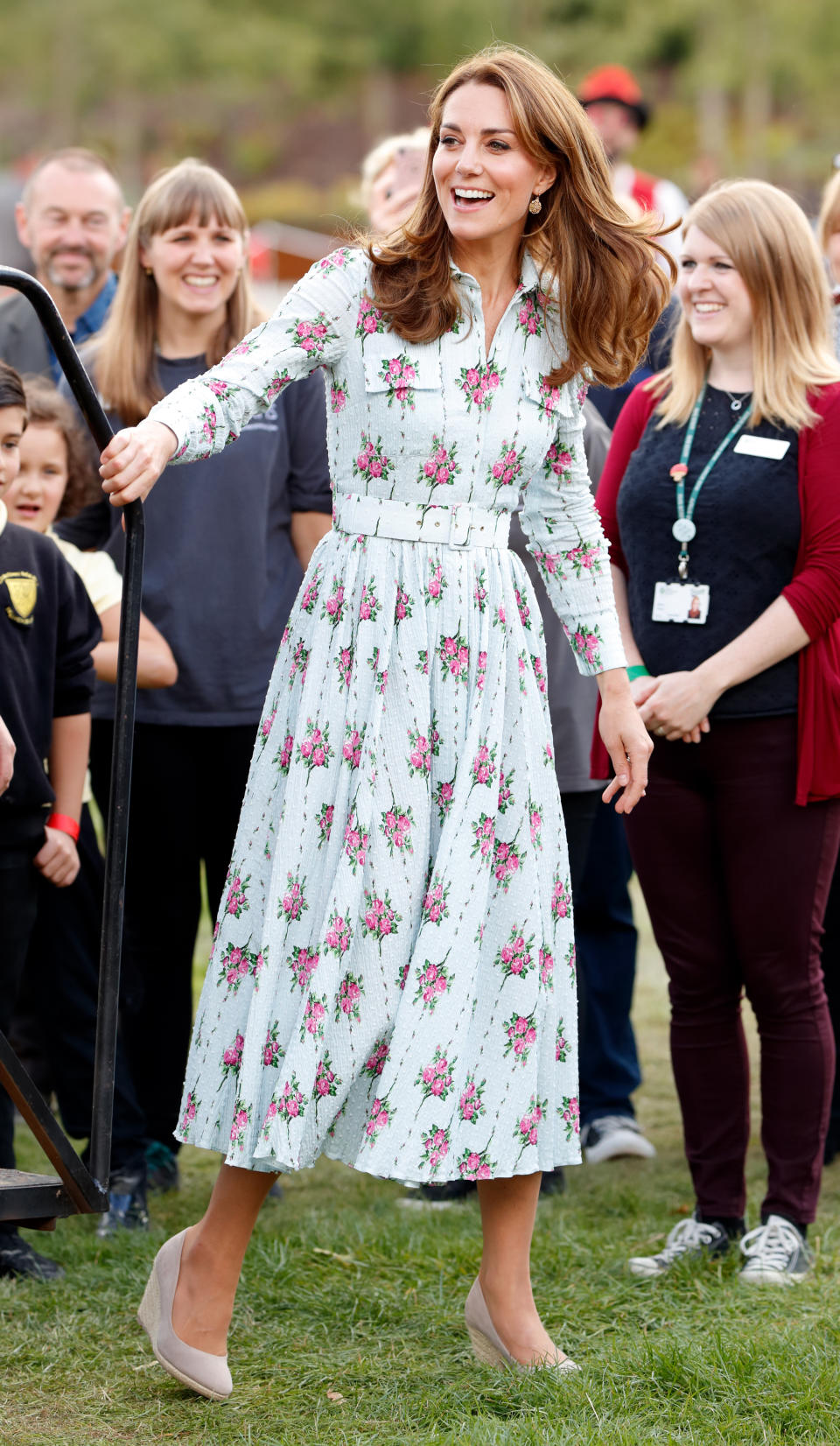 WOKING, UNITED KINGDOM - SEPTEMBER 10: (EMBARGOED FOR PUBLICATION IN UK NEWSPAPERS UNTIL 24 HOURS AFTER CREATE DATE AND TIME) Catherine, Duchess of Cambridge attends the "Back to Nature" festival at RHS Garden Wisley on September 10, 2019 in Woking, England. (Photo by Max Mumby/Indigo/Getty Images)