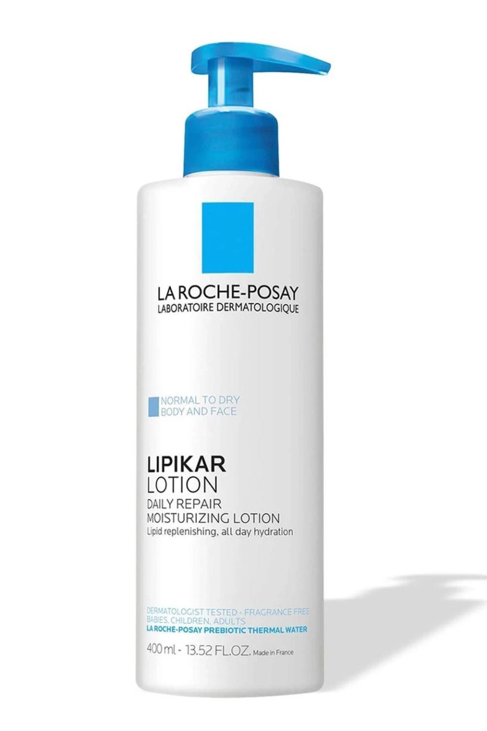 10) La Roche-Posay Lipikar Body Lotion for Normal to Dry Skin