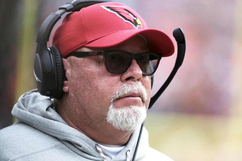 Former Cardinals coach Bruce Arians will join CBS' broadcasting team in 2018. (AP)