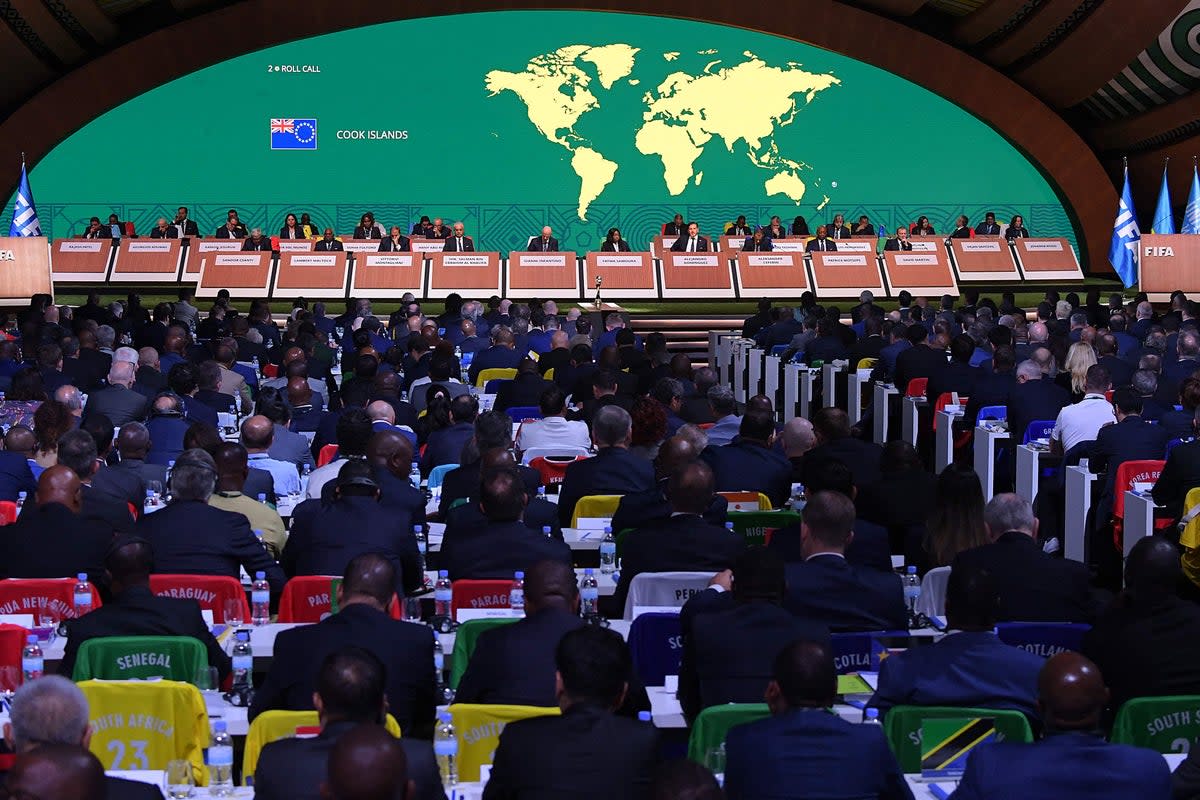 A view of Fifa Congress in Kigali, Rwanda (AFP via Getty Images)