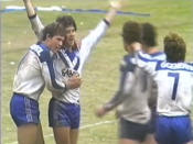 Canterbury's Steve Gearin finished off one of the great grand final tries in his side's 18-4 win over Easts. With five minutes left on the clock, Greg Brentnall raced down Easts' right flank following a superb passing move, before putting up a high kick with three players in front of him. The height and timing were all perfect, as Gearin came through at pace to out-leap David Michael, catching the ball and diving over to score.