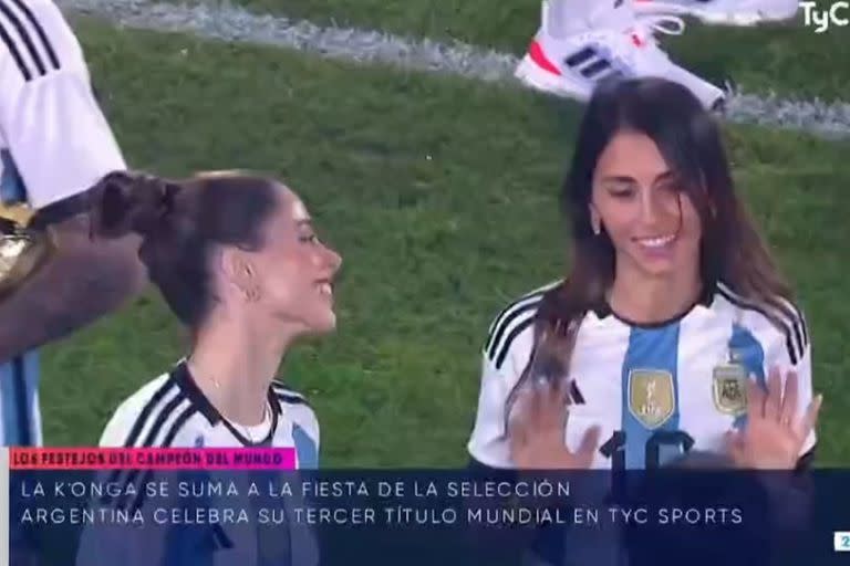 La conversación entre Tini Stoessel y Anto Roccuzzo que fue furor en todos lados (Captura de TV)