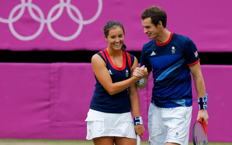 Robson and Andy Murray teamed up to win silver in the mixed doubles at London 2012 - REUTERS