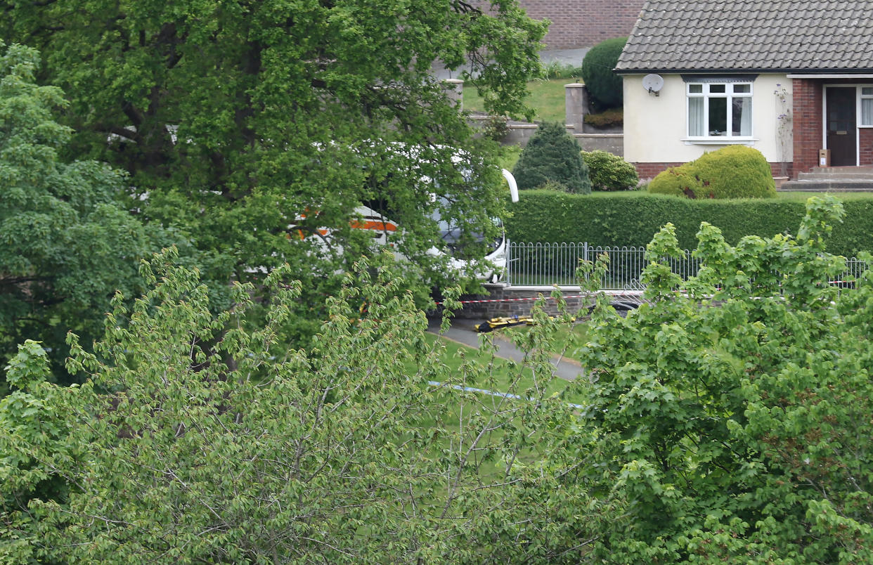 Three children are recovering in hospital after being airlifted from their school gates when five pupils were hit by a school bus.

Dozens of children were waiting to go home outside two neighbouring schools when the bus careered out of control and mounted the kerb. 

Locals said they believed the driver suffered a medical episode shortly before the accident and lost control. 

Five children were hit by the bus while waiting to go home after classes.

Pictured here is Llanfair Caerinion primary school.

 WALES NEWS SERVICE 


