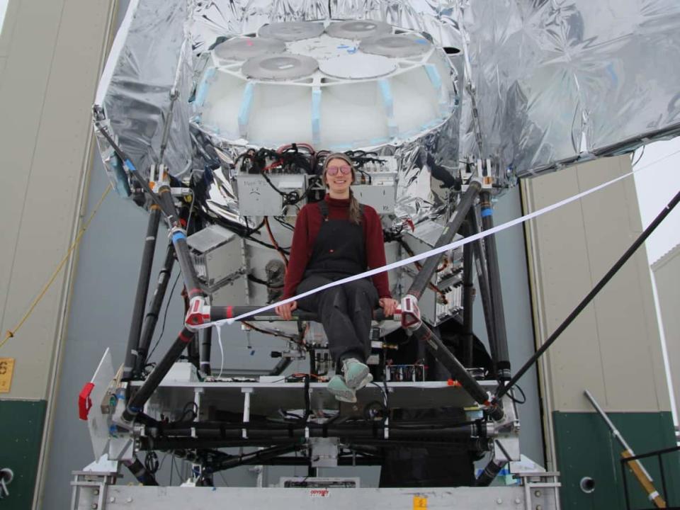 Susan Redmond, a fifth-year graduate student in mechanical and aerospace engineering, originally from Portugal Cove-St.  Philips, recently stationed in Antarctica, was working to send an airborne telescope over the continent.  (Steve Benton – photo credit)