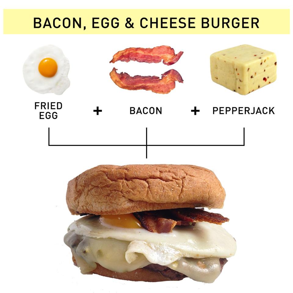 92. Bacon, Egg & Cheese Burger