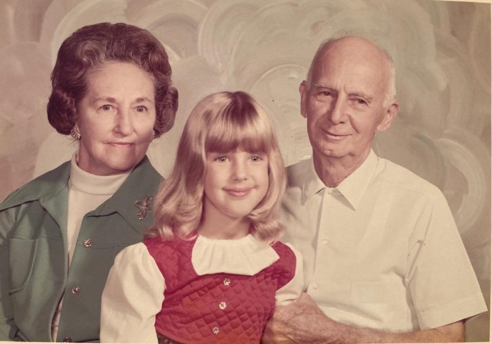 The author with her grandparents