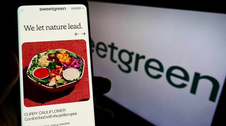 Sweetgreen website and mobile app