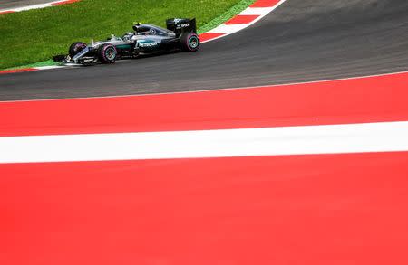 Formula One - Grand Prix of Austria - Spielberg, Austria - 1/7/16 - Mercedes F1 driver Nico Rosberg of Germany drives during a training. REUTERS/Dominic Ebenbichler