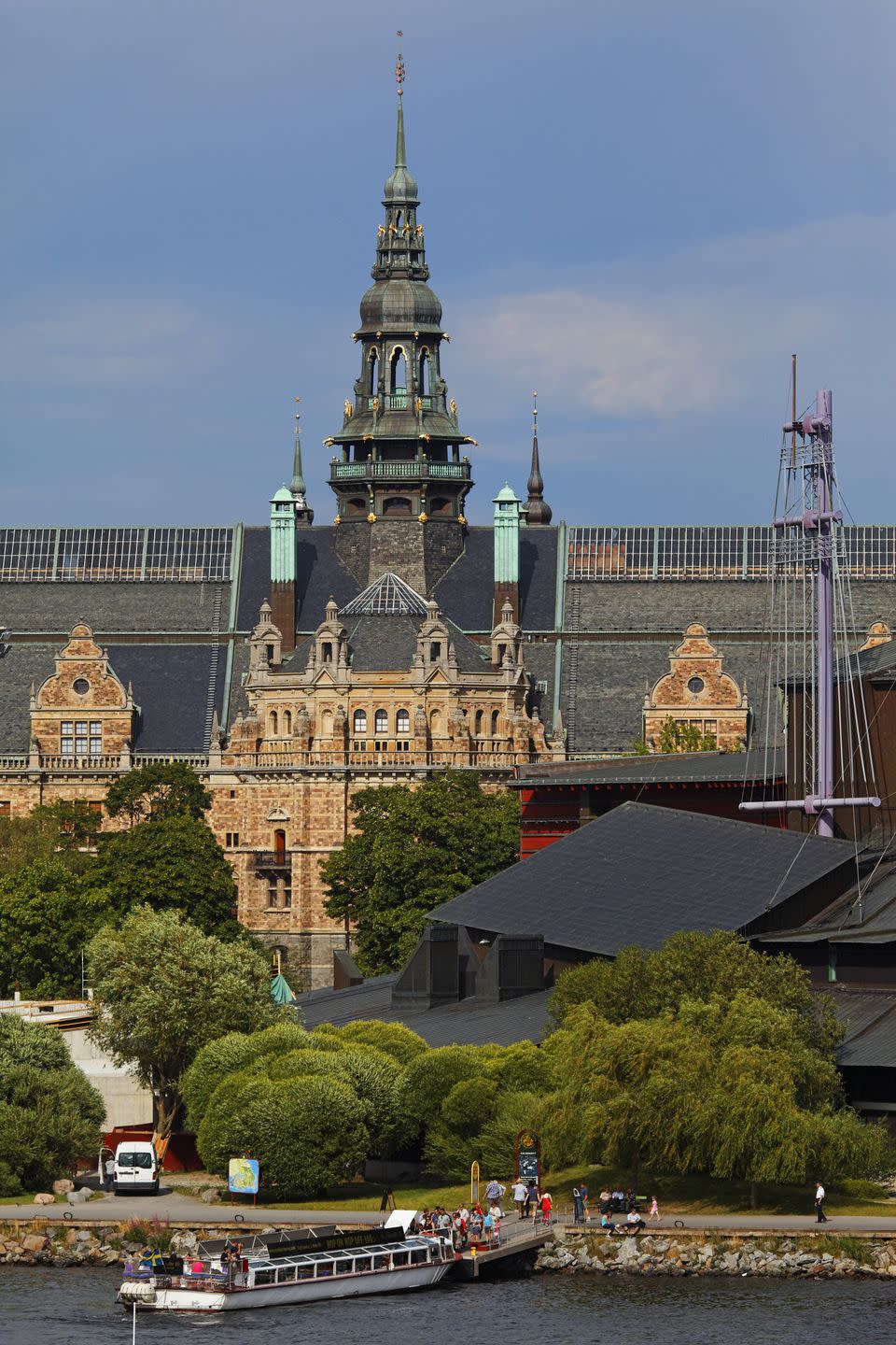 gustav vasa museum and nordiska museum, djurgarden, stockholm, sweden