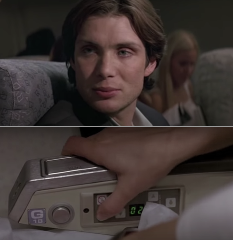 Cillian Murphy and his perfect cheekbones in the movie &quot;Red Eye&quot;