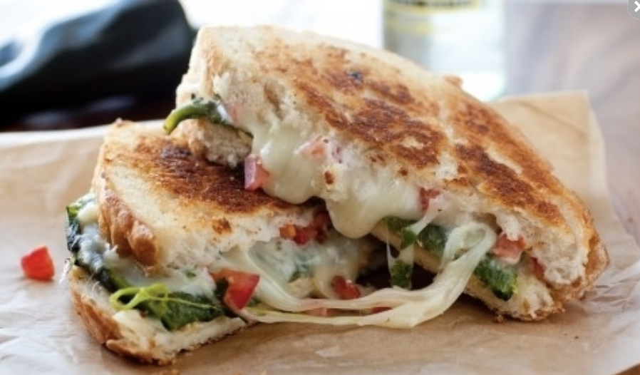 Ooey, gooey, and with the perfect kick — go no further, our mouths are already watering.   Recipe: Chile Relleno Grilled Cheese