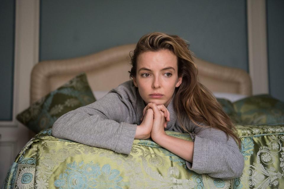 Object of desire: Jodie Comer, as Villanelle, is the cornerstone of Killing Eve’s structure (BBC/Sid Gentle)