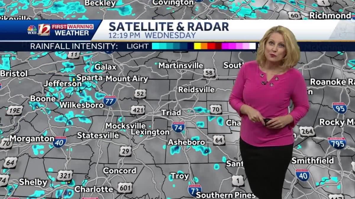 WATCH: More Lingering Rain Chances From The Mountains To The Triad!