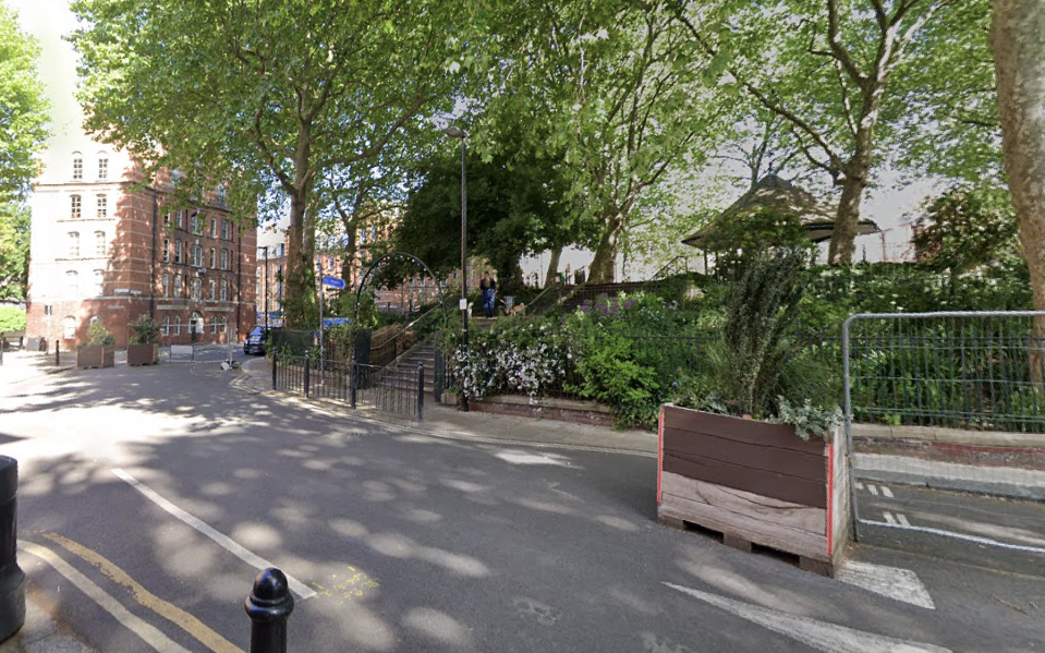 One of the crossbow attacks in Shoreditch, east London, took place near Arnold Circus. (Google)