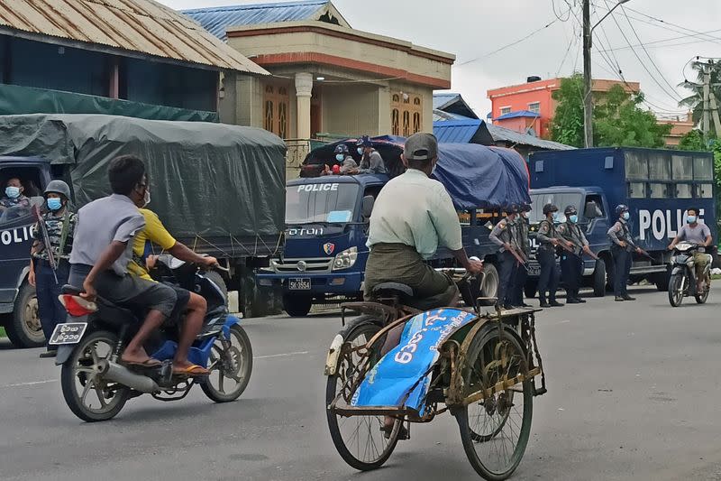 Coronavirus disease (COVID-19) outbreak, in Sittwe, Rakhine state in Myanmar