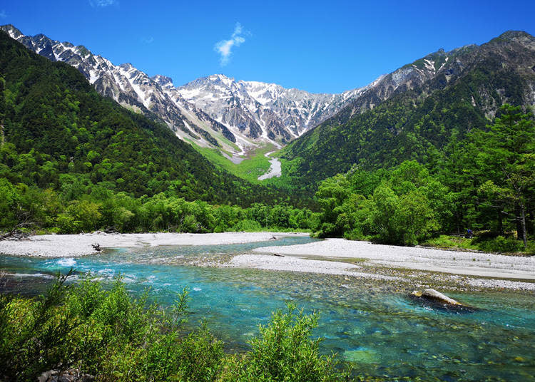 夏季的上高地相當適合避暑