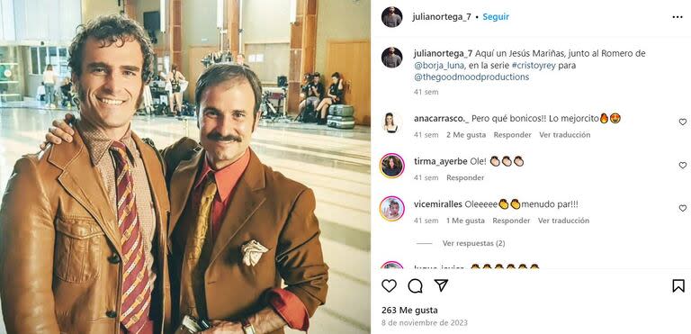 Julián Ortega se destacó en varias series españolas como Cristo y Rey